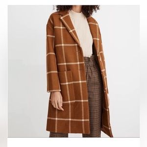 Madewell Windowpane Elmcourt Coat - Size XXS